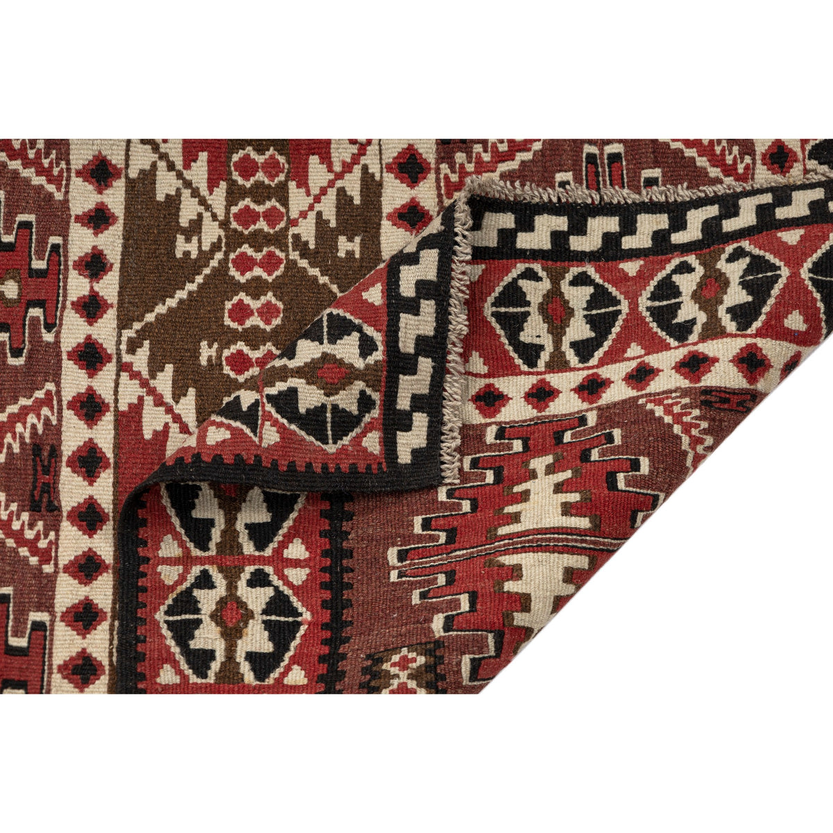 Mardvan - (4'2'' x 6'3'') Vintage Turkish Kilim