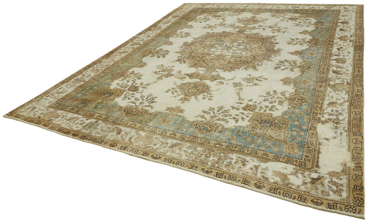 - (10' x 12'4") Vintage Persian Style Rug