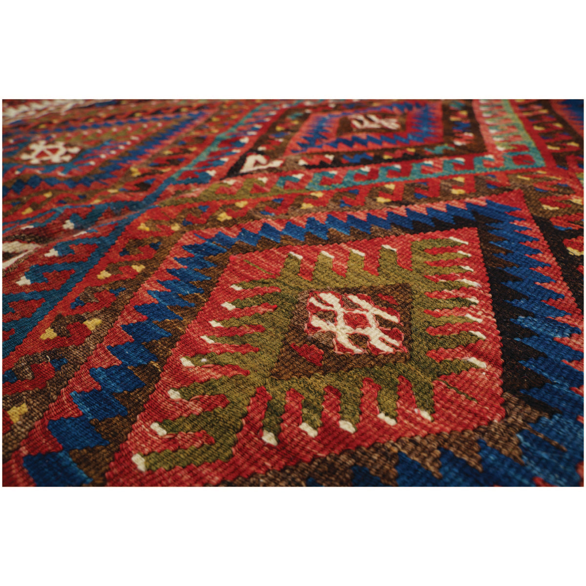 Kayakoy - ( 5'2" x 8'3") Vintage Turkish Kilim