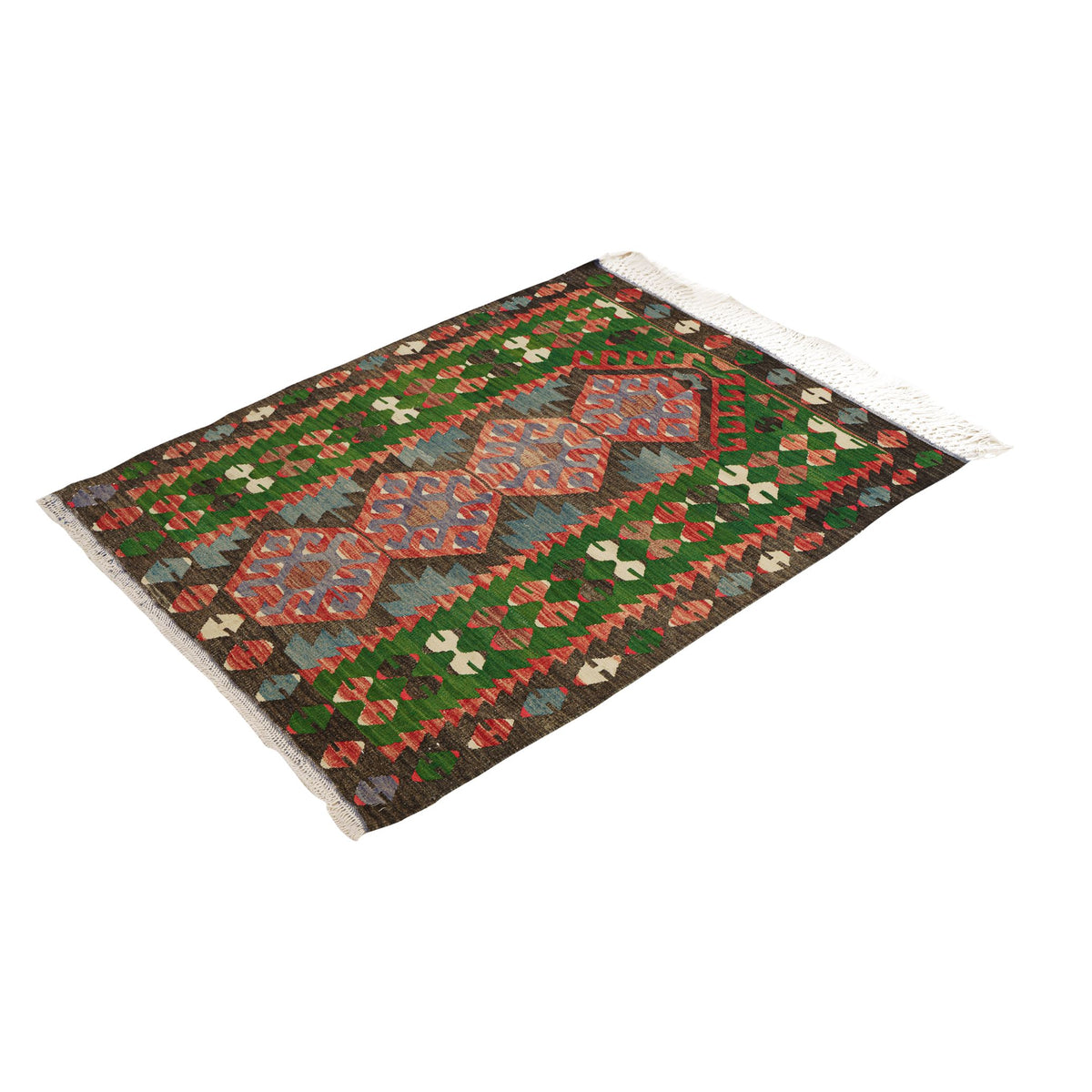 Panasion - (3'5" x 4'6") Vintage Turkish Kilim